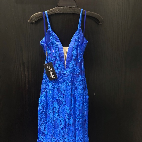 STUNNING Electric Blue Prom Dress size 8 - Picture 5 of 10